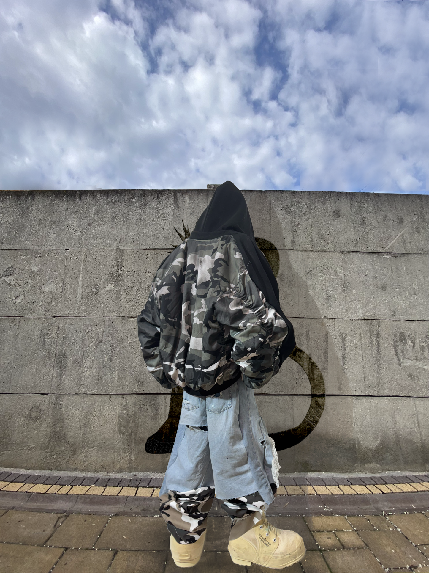 DECONSTRUCTED BOMBER JACKET bd”mx”