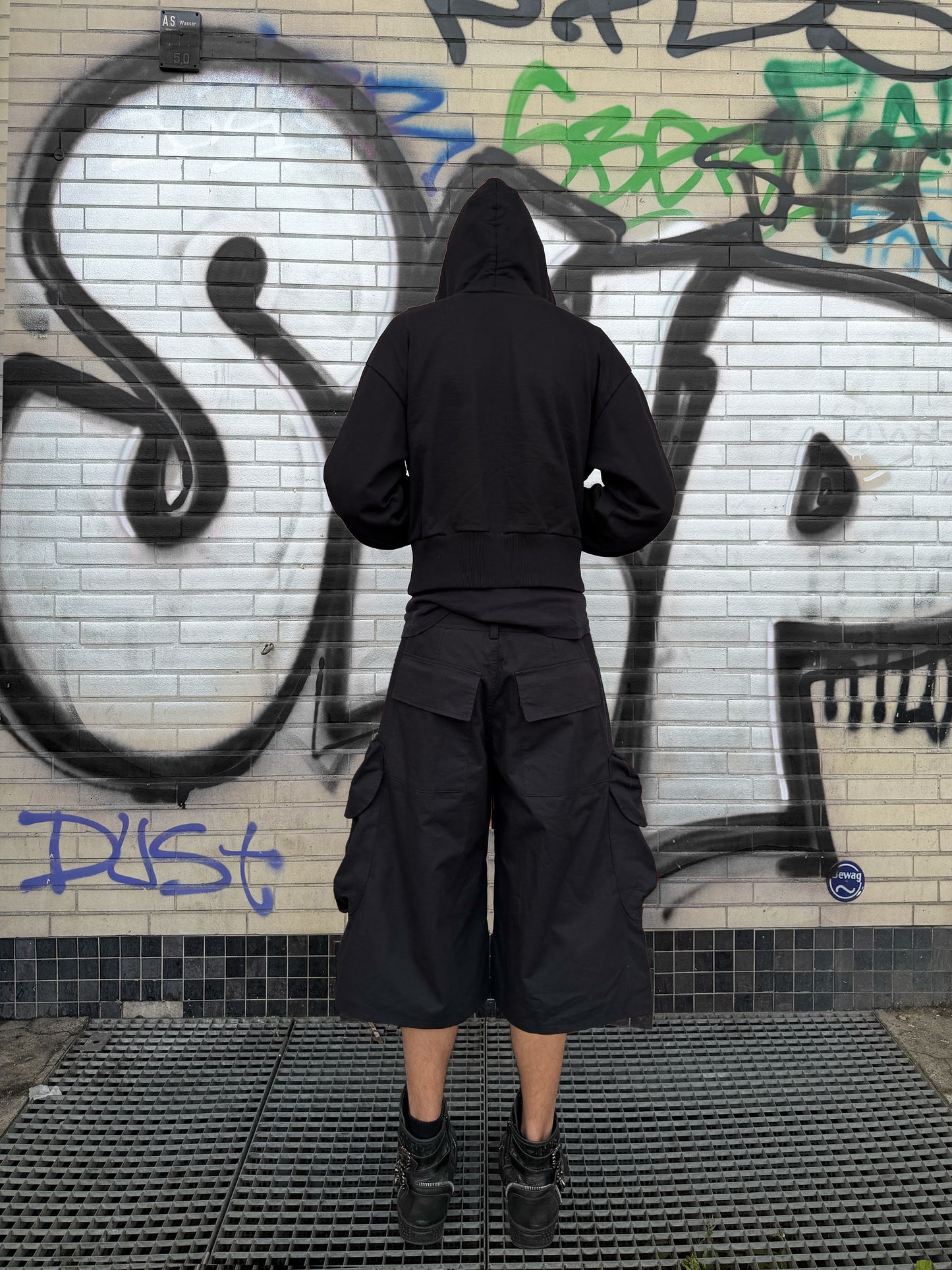 "UNIFORM" black shorts