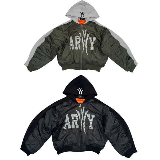 DECONSTRUCTED "ARMY" BOMBER JACKET