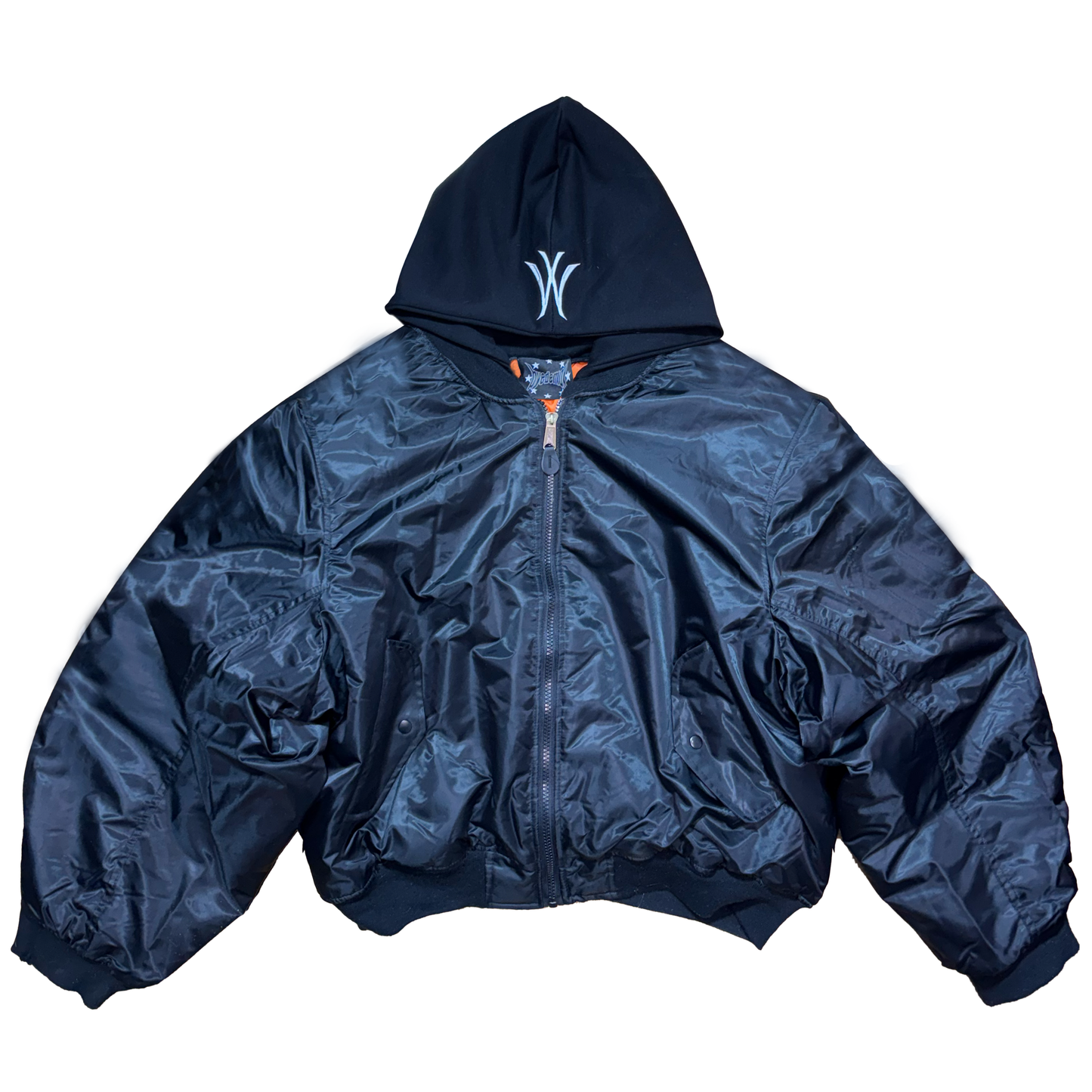 REGULAR BLACK BOMBER JACKET bd”mx”