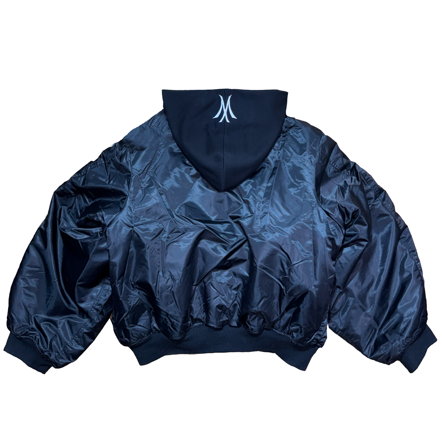 REGULAR BLACK BOMBER JACKET bd”mx”