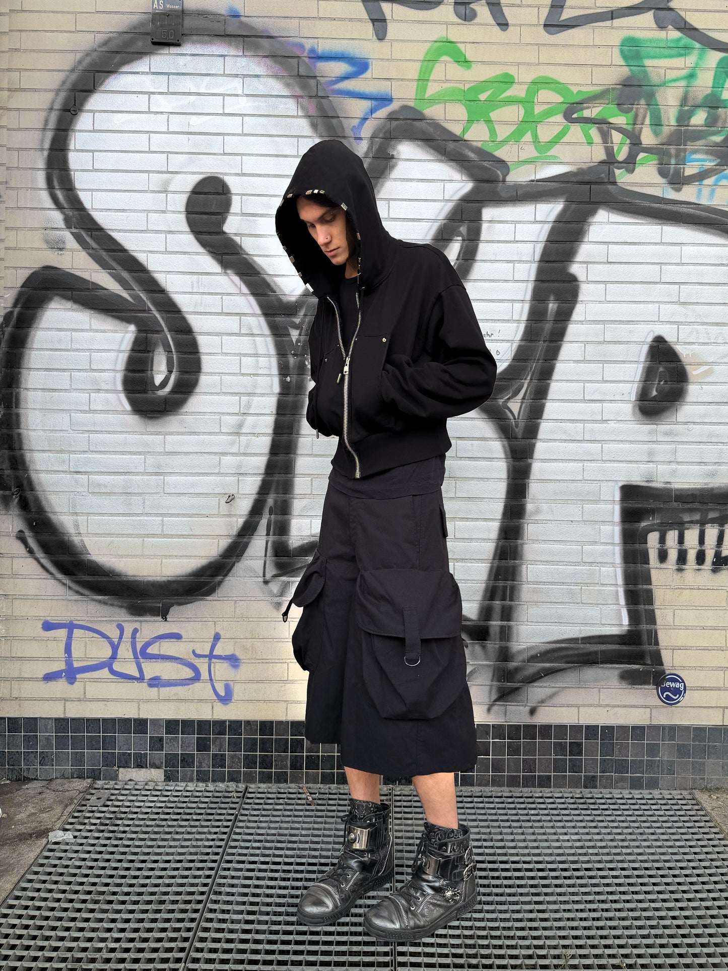 "UNIFORM" black shorts