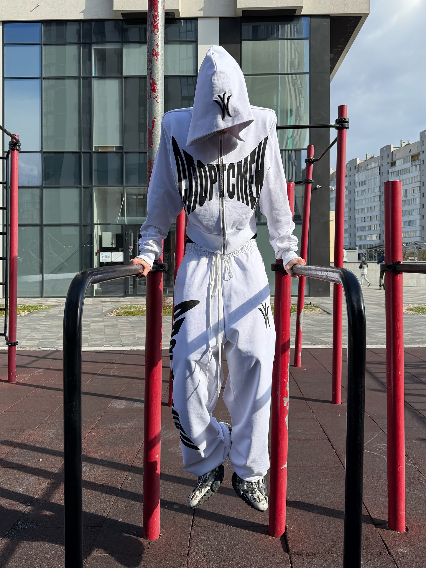 "sportsman" white pants