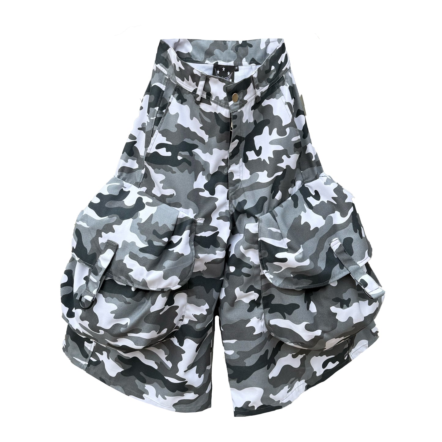 "UNIFORM" arctic camo shorts
