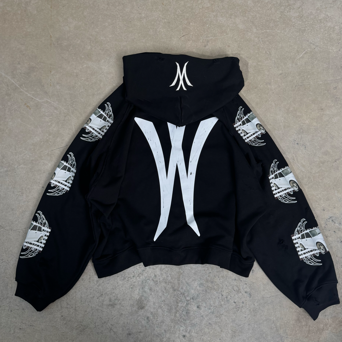 "byedEMOx" zip hoodie