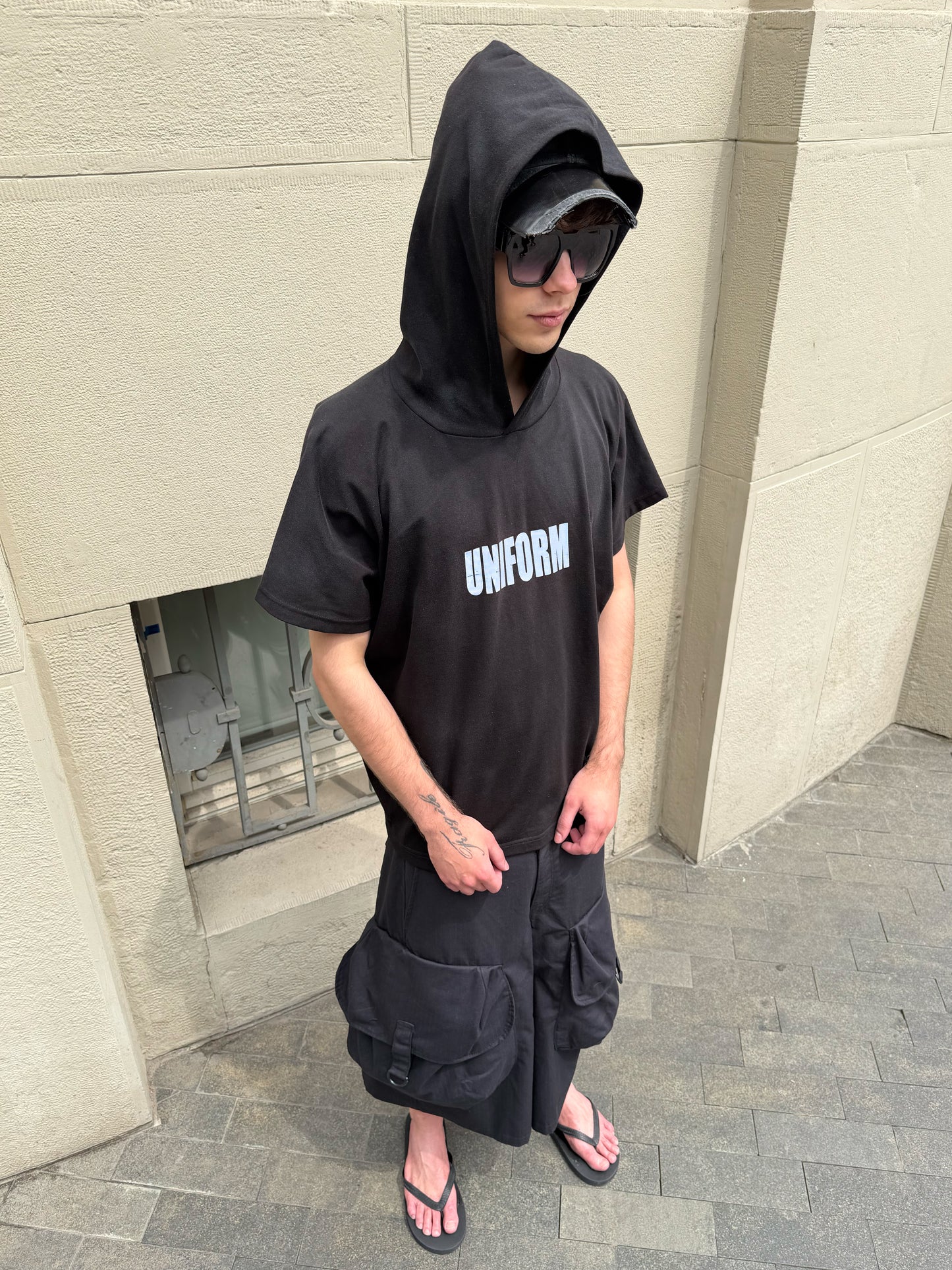 "UNIFORM" black t-shirt
