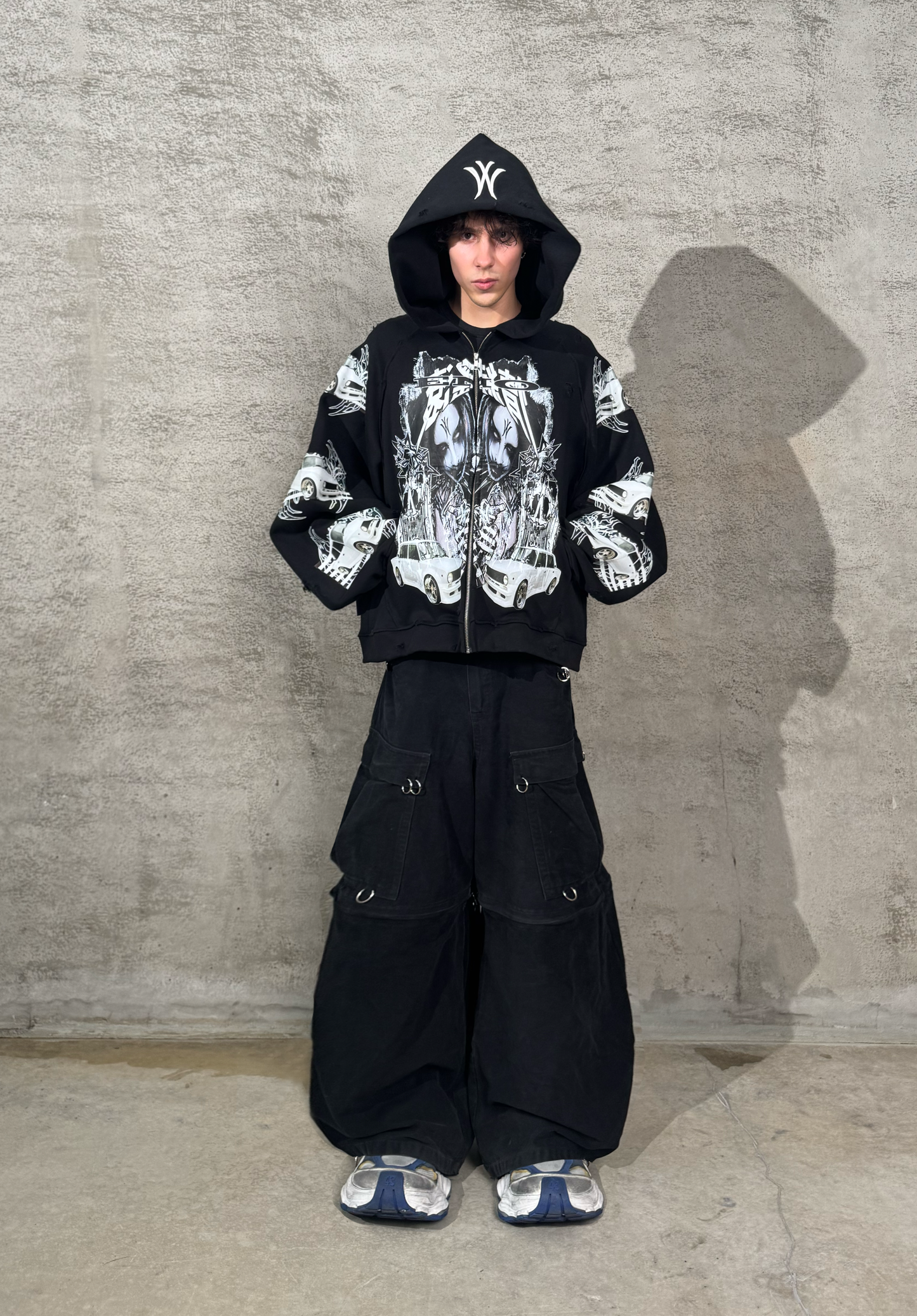 "byedEMOx" zip hoodie